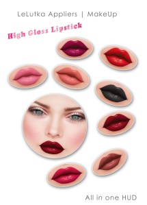 lelutka makeup vendor high gloss