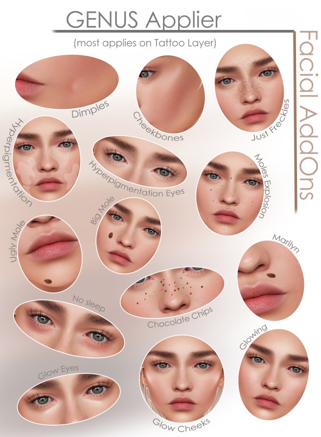 GENUS MU Palette FACIAL ADDONS