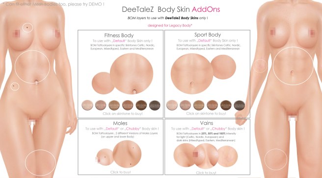 BODY ADDONS VENDOR default skin FIT and SPORT PG