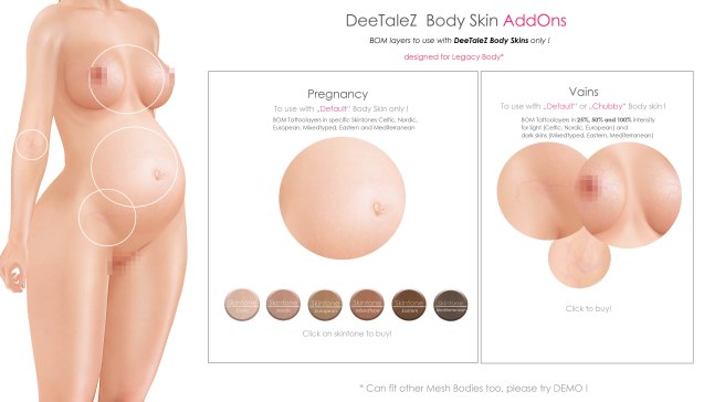 BODY ADDONS VENDOR default skin PREG PG